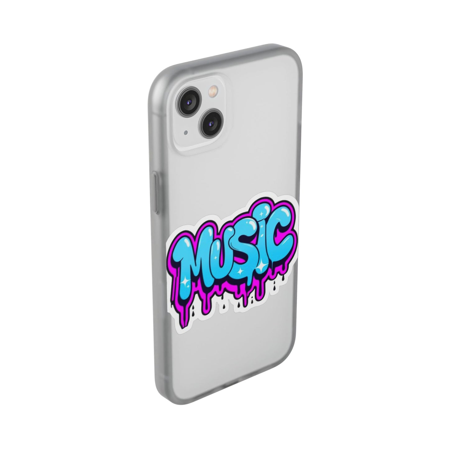 Music Graffiti Phone Case — Trendy Flexible Protective Cover