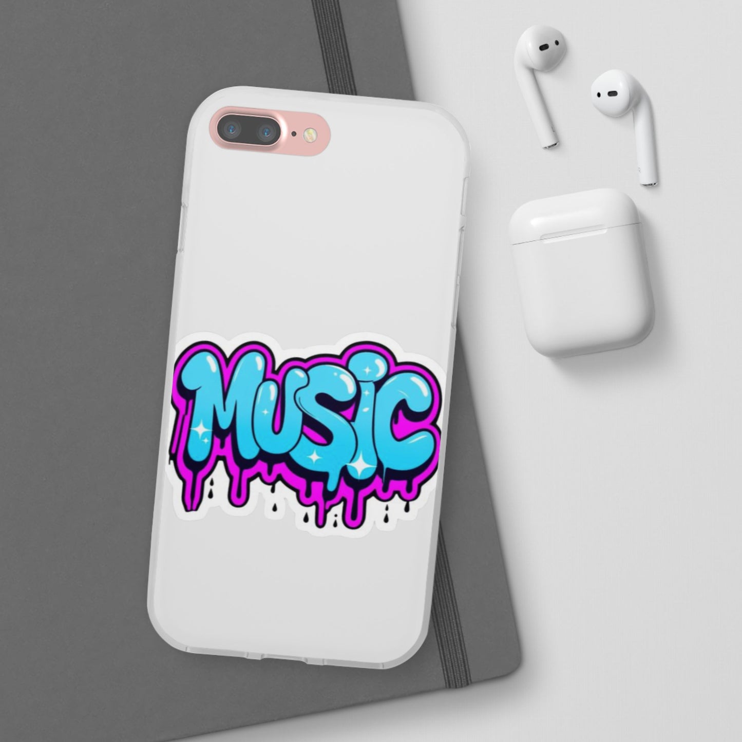 Music Graffiti Phone Case — Trendy Flexible Protective Cover