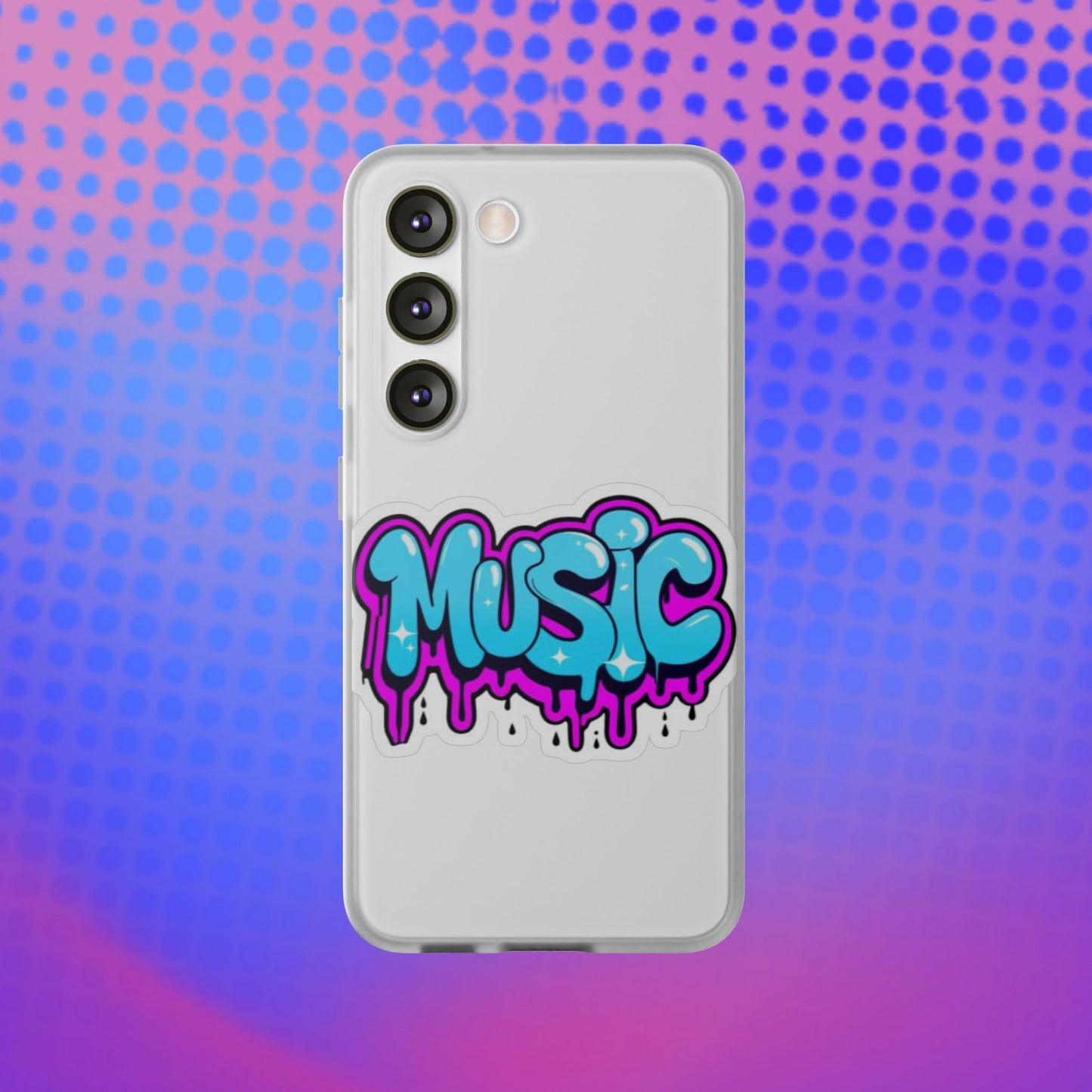 Music Graffiti Phone Case — Trendy Flexible Protective Cover