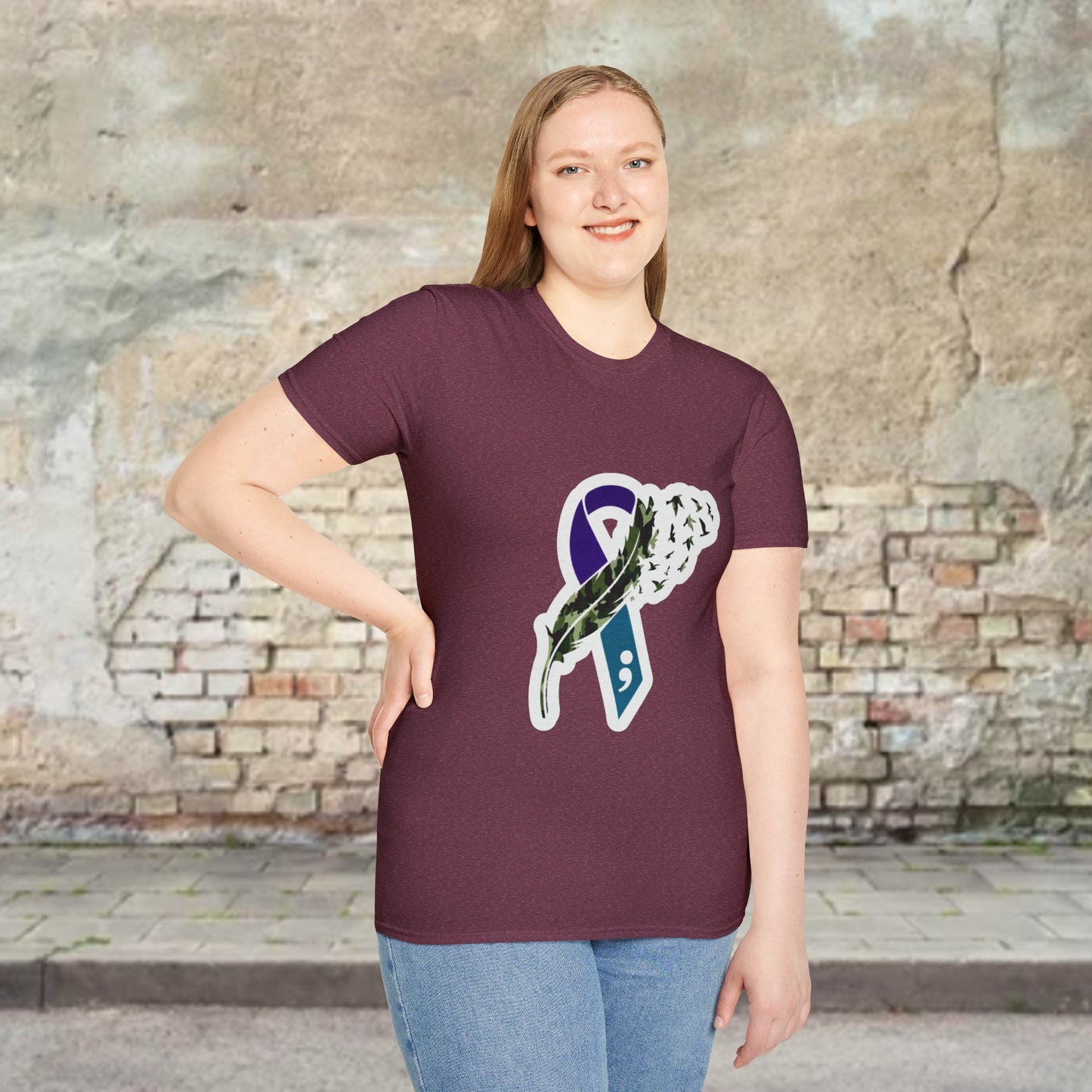 Suicide Awareness Unisex Softstyle T-Shirt (women)