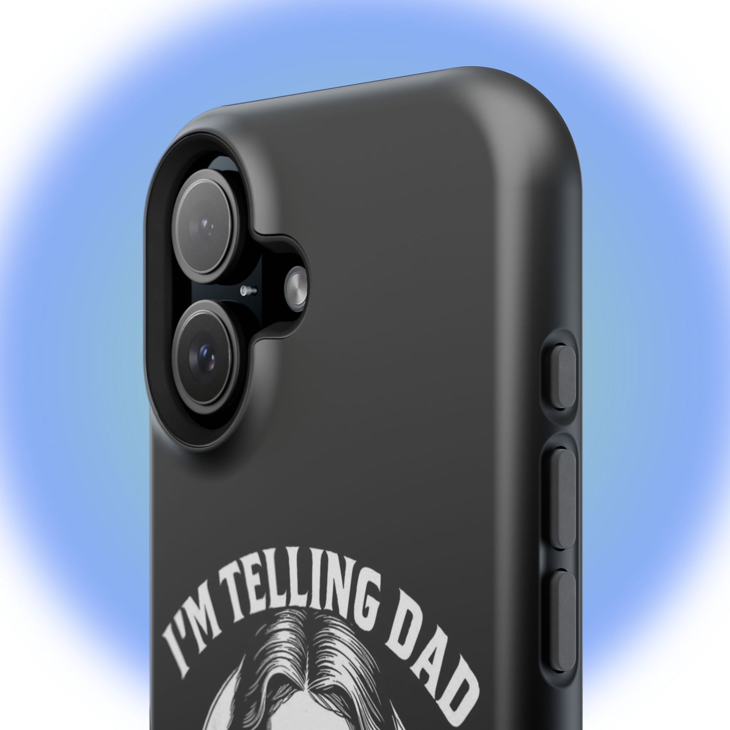 Phone Case — “I’m Telling Dad” Retro Jesus Graphic Impact-Resistant Case