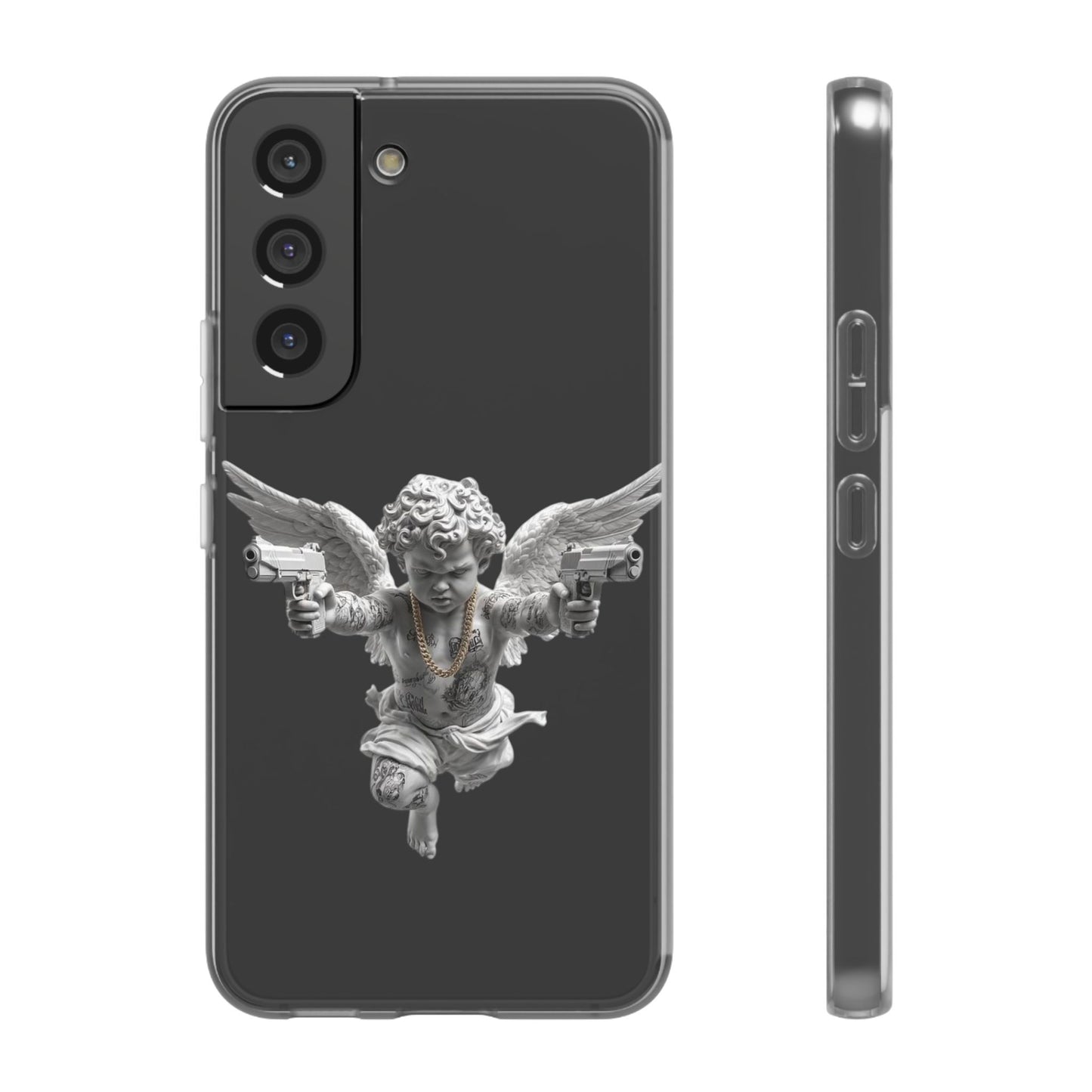 Cherub with Guns Phone Case — Edgy Angel iPhone Case