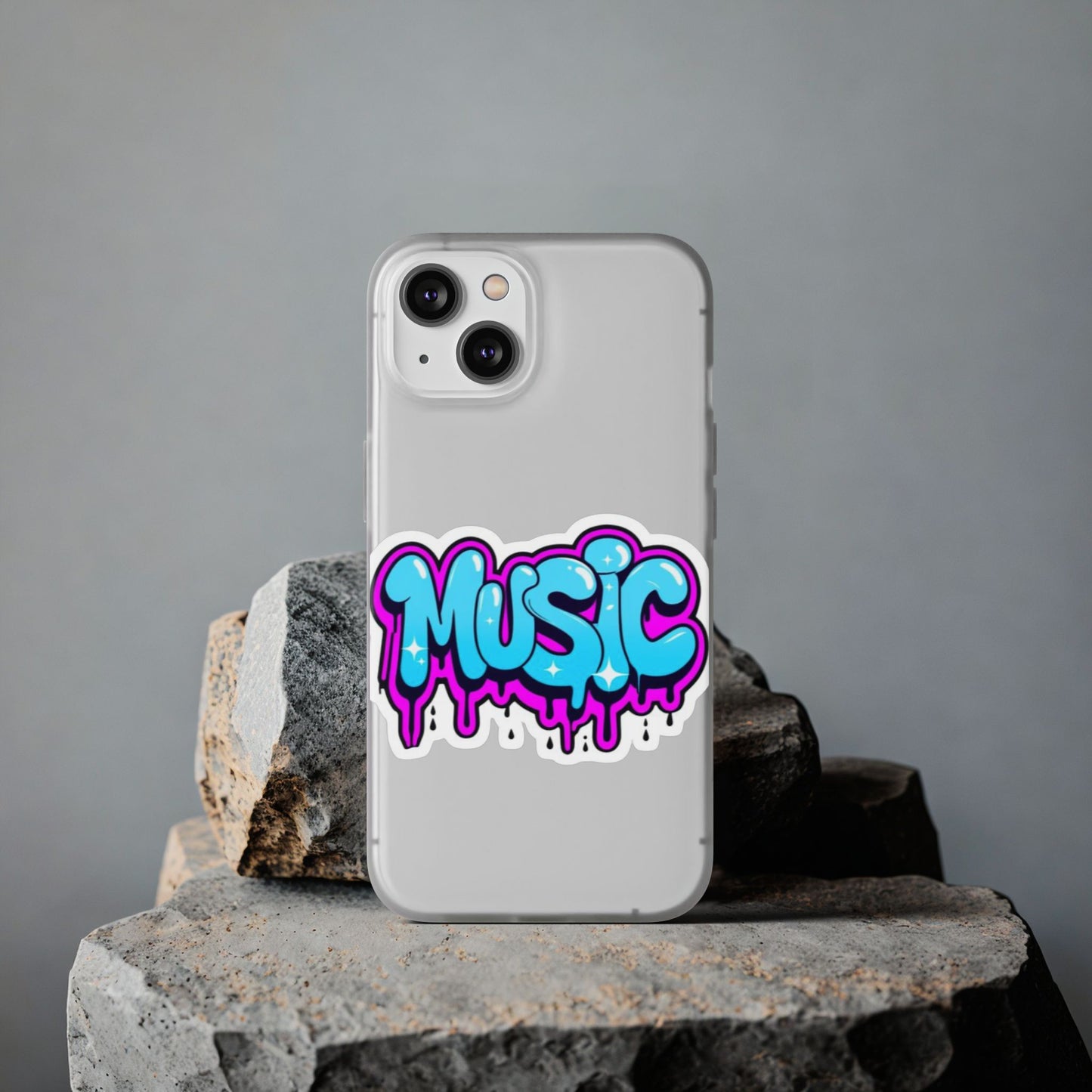Music Graffiti Phone Case — Trendy Flexible Protective Cover