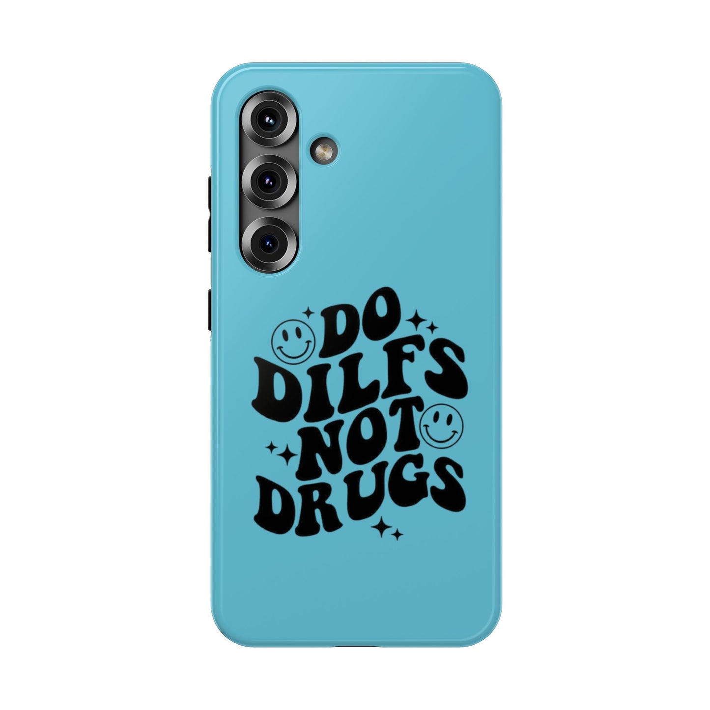 Phone Case — "Do Dilfs Not Drugs" Retro Smiley Impact-Resistant Case