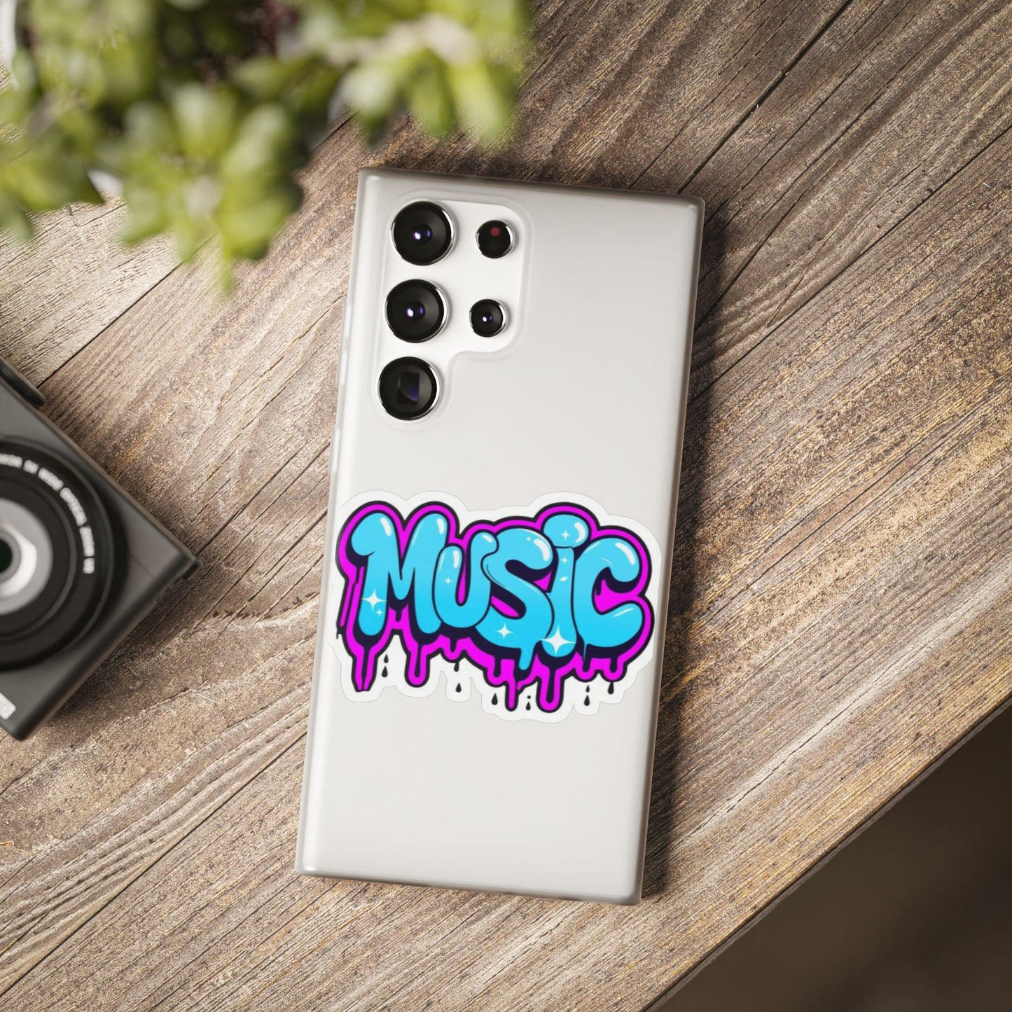 Music Graffiti Phone Case — Trendy Flexible Protective Cover
