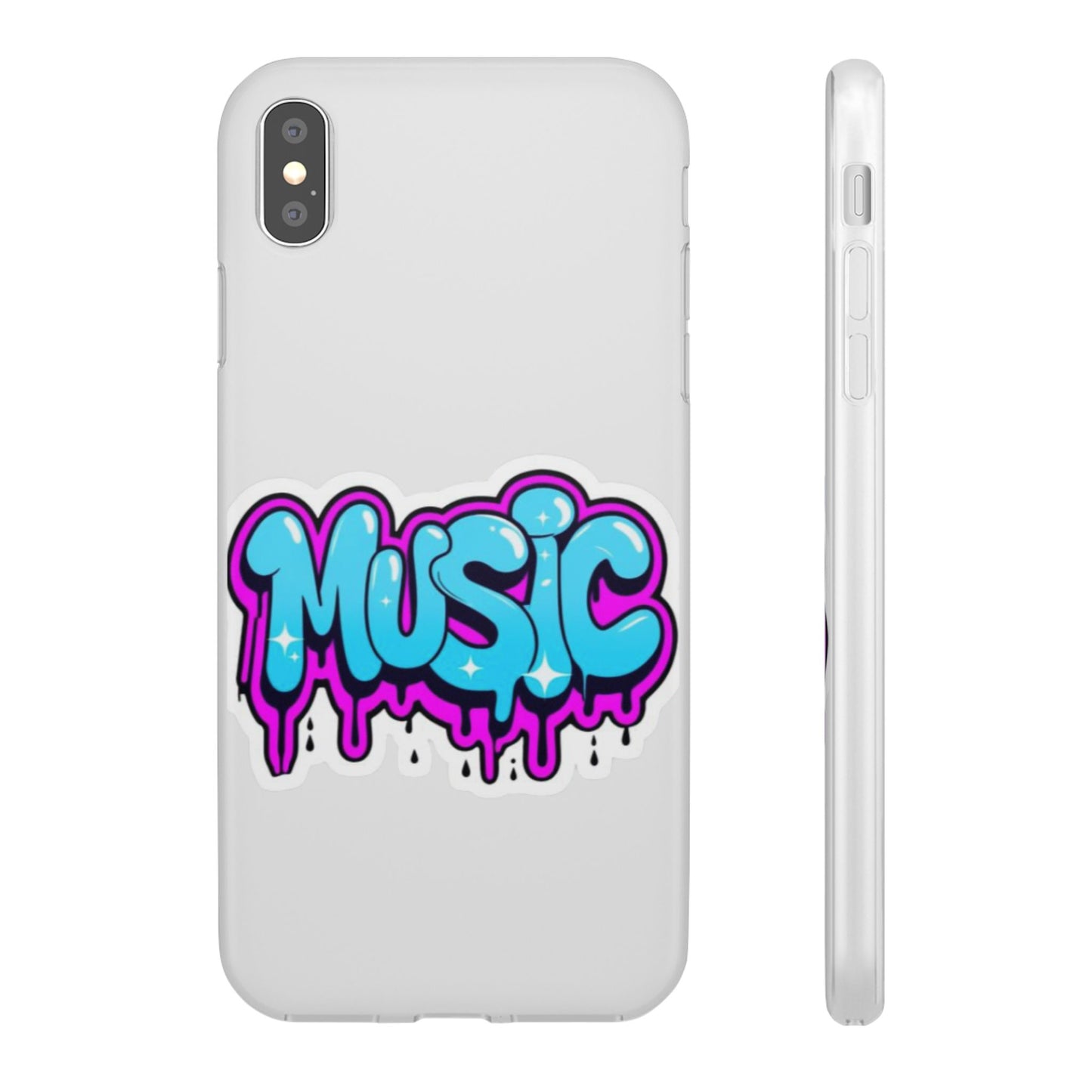 Music Graffiti Phone Case — Trendy Flexible Protective Cover