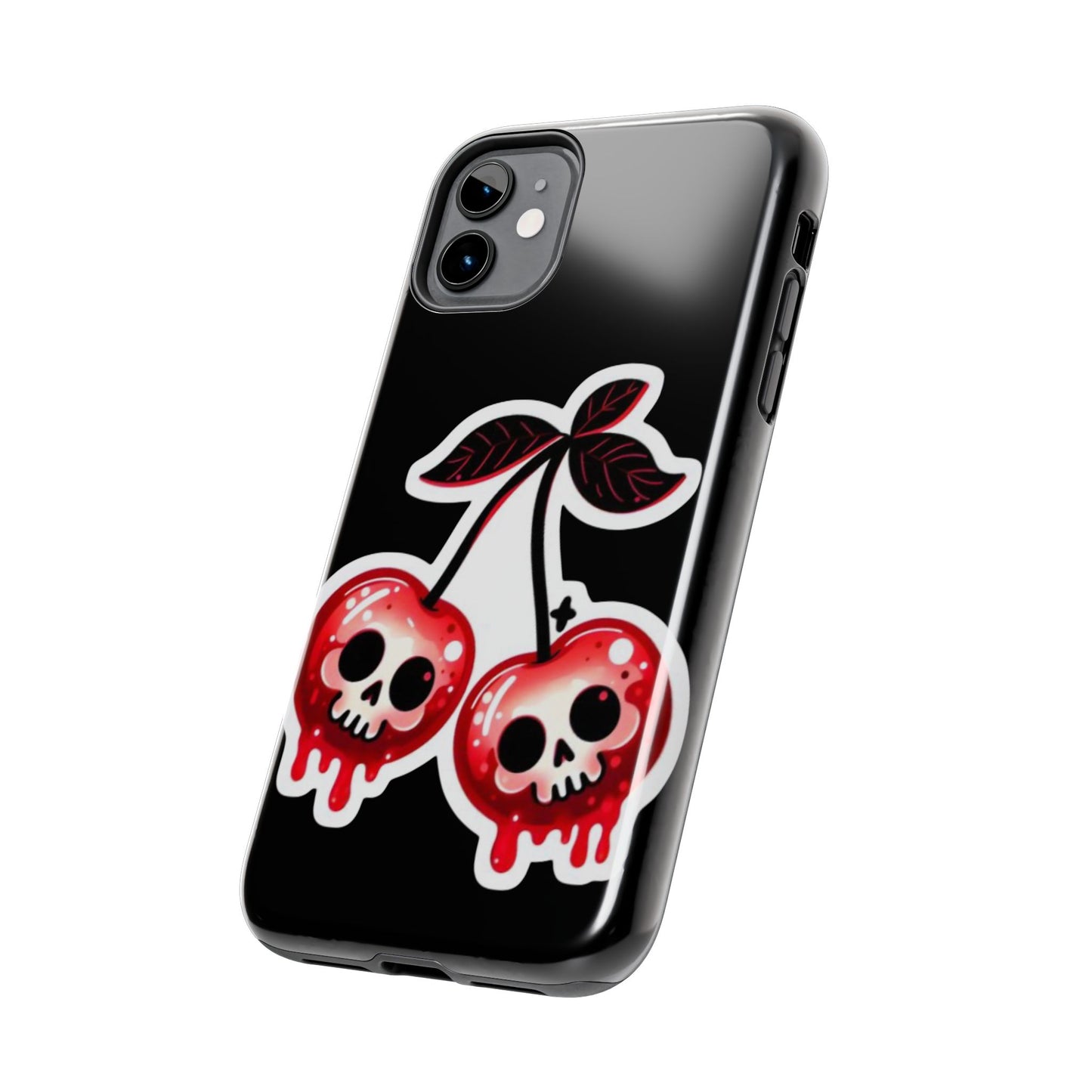 Tough Phone Case — Dripping Skull Cherries Graphic