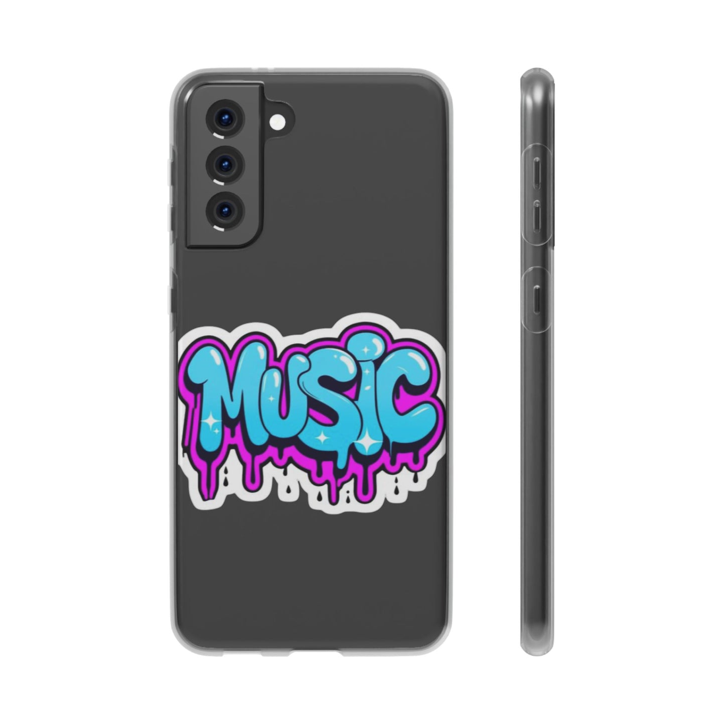 Music Graffiti Phone Case — Trendy Flexible Protective Cover