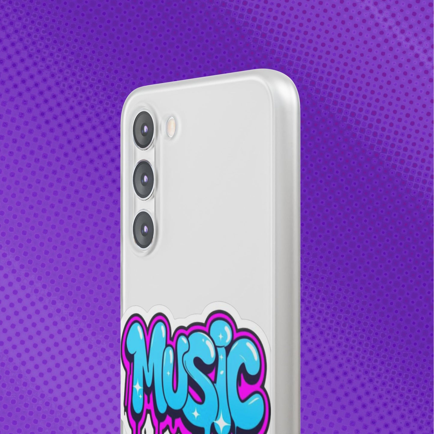 Music Graffiti Phone Case — Trendy Flexible Protective Cover