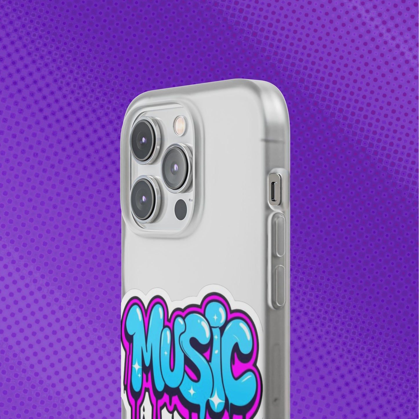 Music Graffiti Phone Case — Trendy Flexible Protective Cover