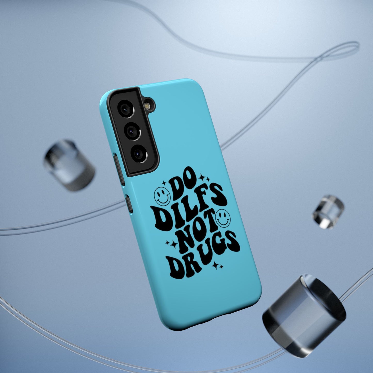 Phone Case — "Do Dilfs Not Drugs" Retro Smiley Impact-Resistant Case