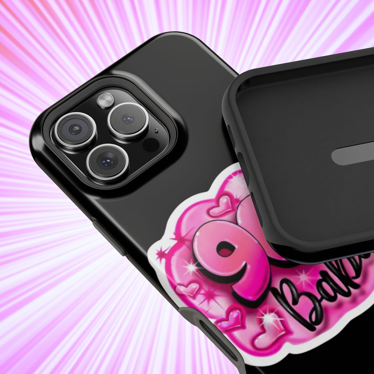 Impact-Resistant Case — "90's Baby" Pink Retro Graphic