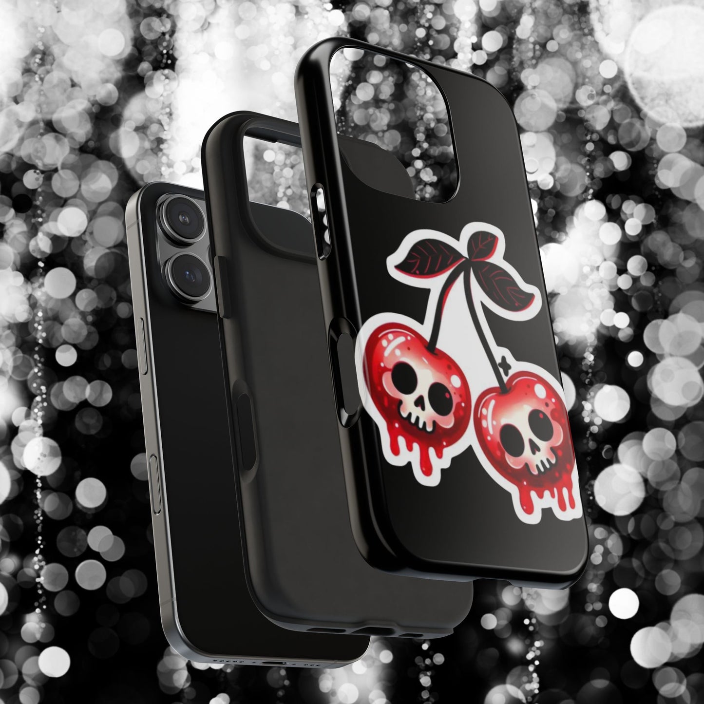 Tough Phone Case — Dripping Skull Cherries Graphic
