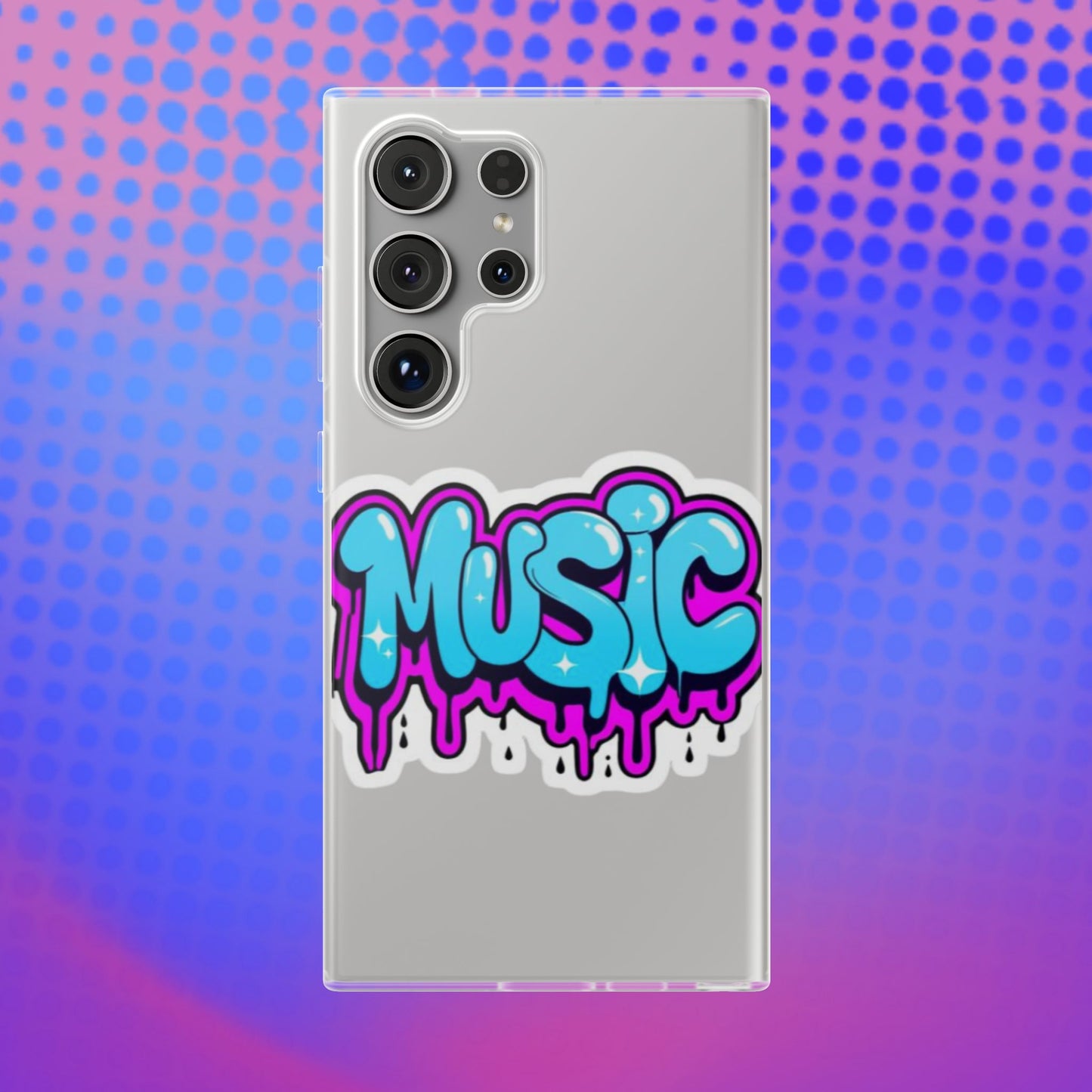 Music Graffiti Phone Case — Trendy Flexible Protective Cover