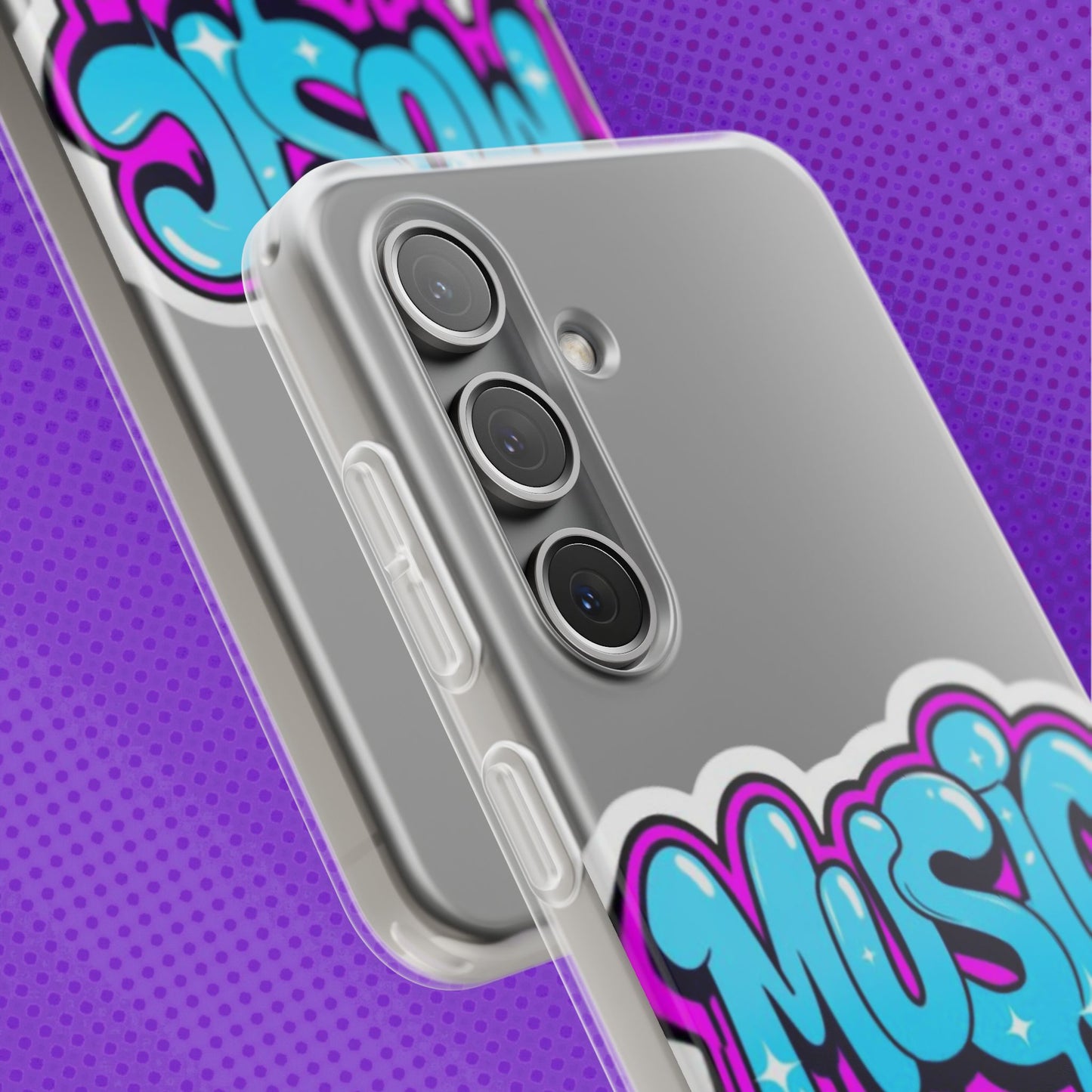 Music Graffiti Phone Case — Trendy Flexible Protective Cover