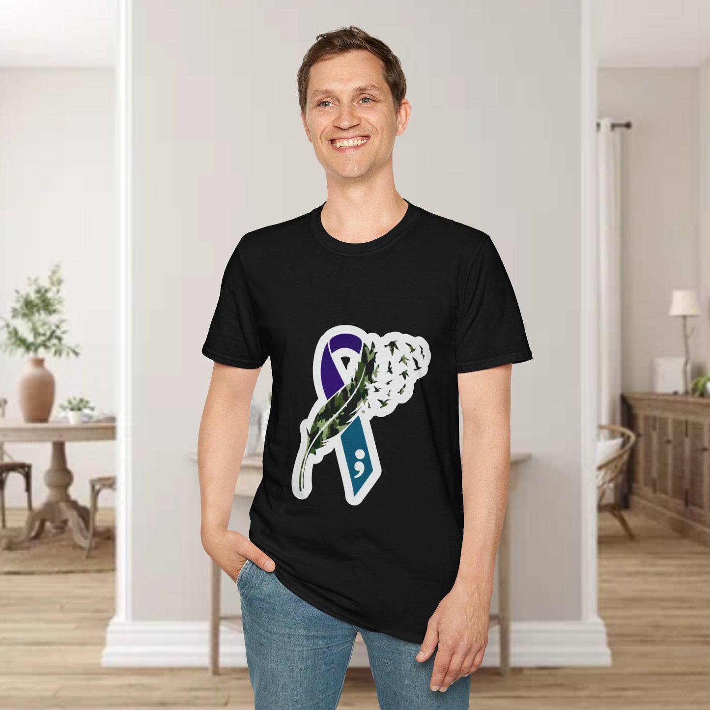 Suicide Awareness Unisex Softstyle T-Shirt (men’s)