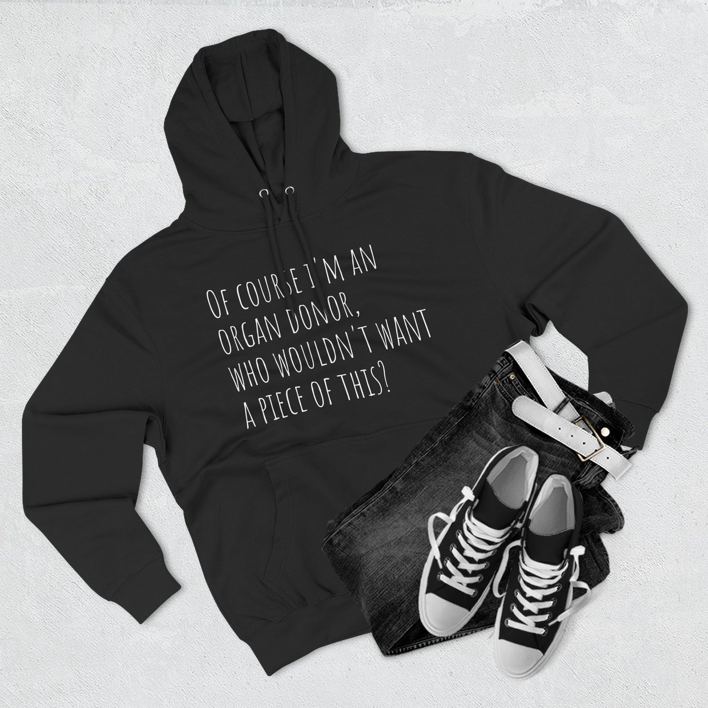 Organ Donor Fleece Hoodie - Funny Gift for Medical Professionals, Casual Wear, Unique Sweatshirt for Fundraisers, Healthcare Apparel