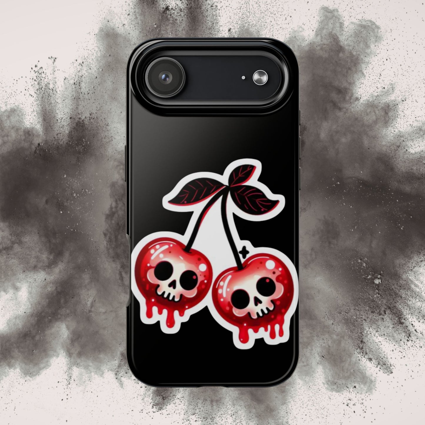 Tough Phone Case — Dripping Skull Cherries Graphic