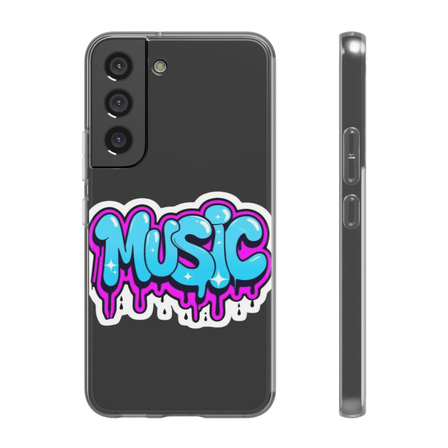 Music Graffiti Phone Case — Trendy Flexible Protective Cover