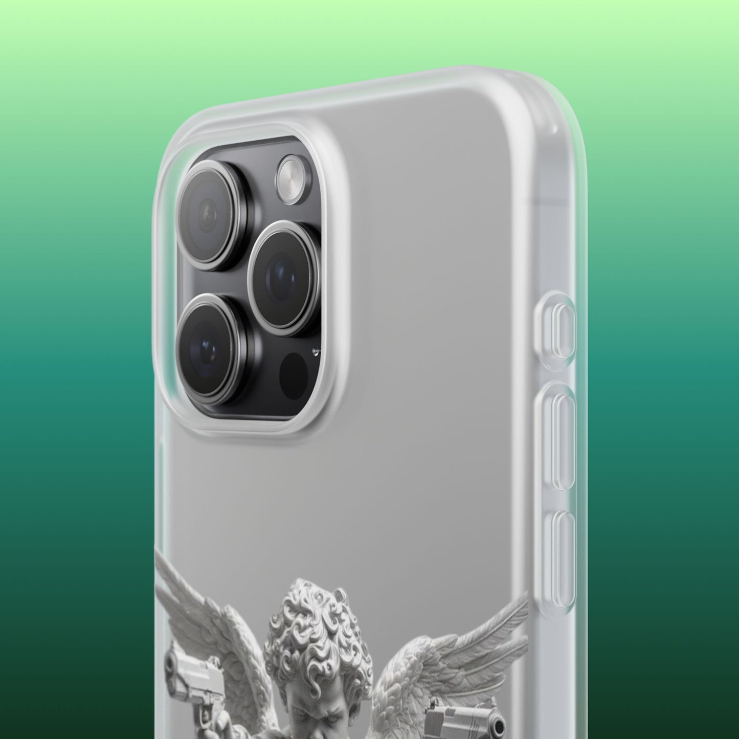 Cherub with Guns Phone Case — Edgy Angel iPhone Case