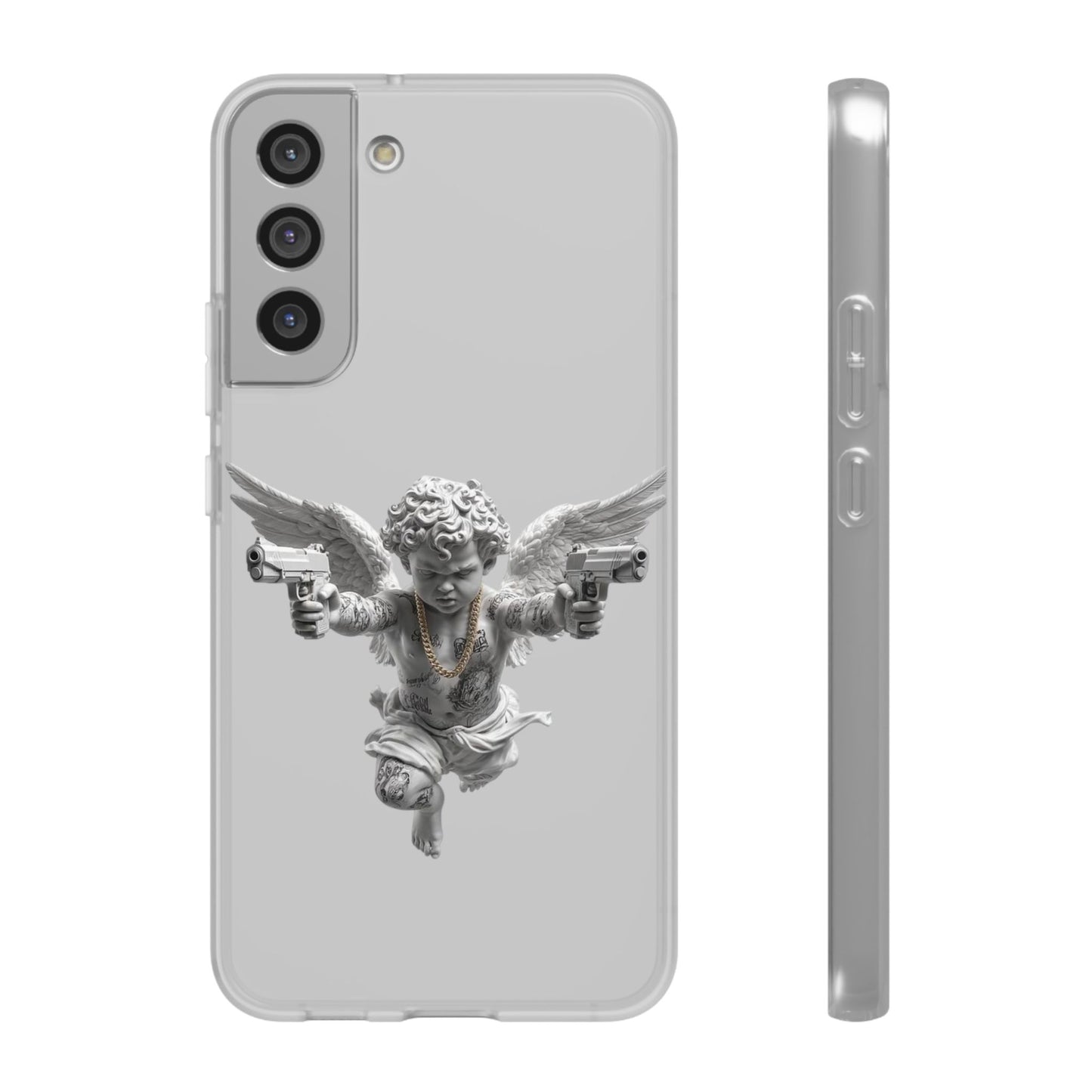 Cherub with Guns Phone Case — Edgy Angel iPhone Case