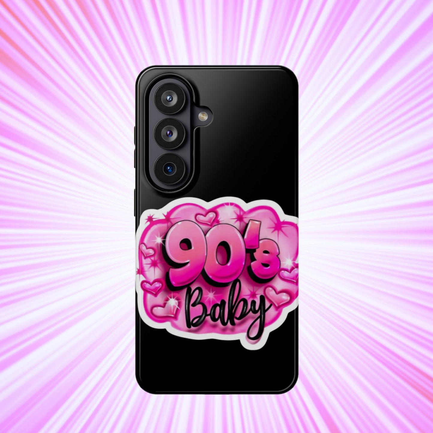 Impact-Resistant Case — "90's Baby" Pink Retro Graphic