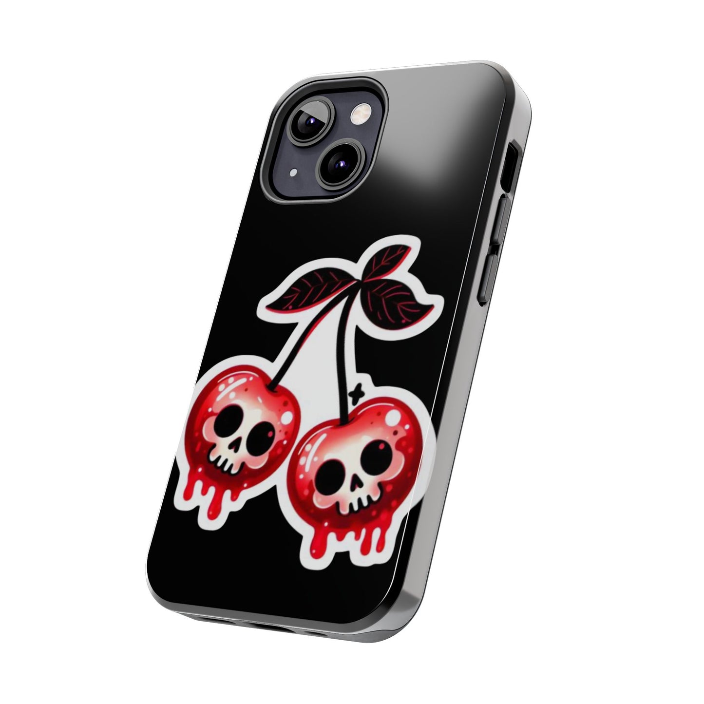 Tough Phone Case — Dripping Skull Cherries Graphic