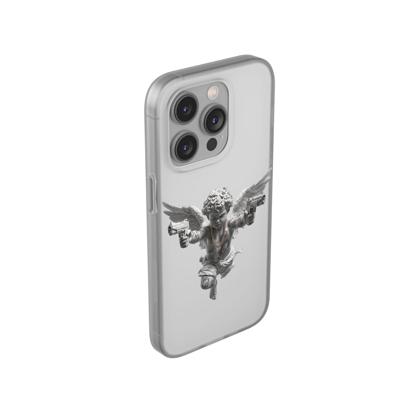 Cherub with Guns Phone Case — Edgy Angel iPhone Case