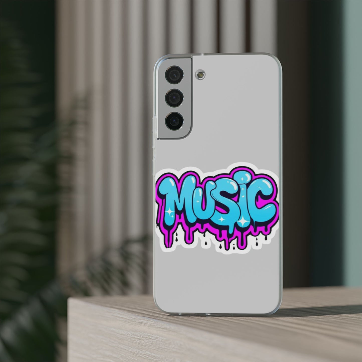 Music Graffiti Phone Case — Trendy Flexible Protective Cover