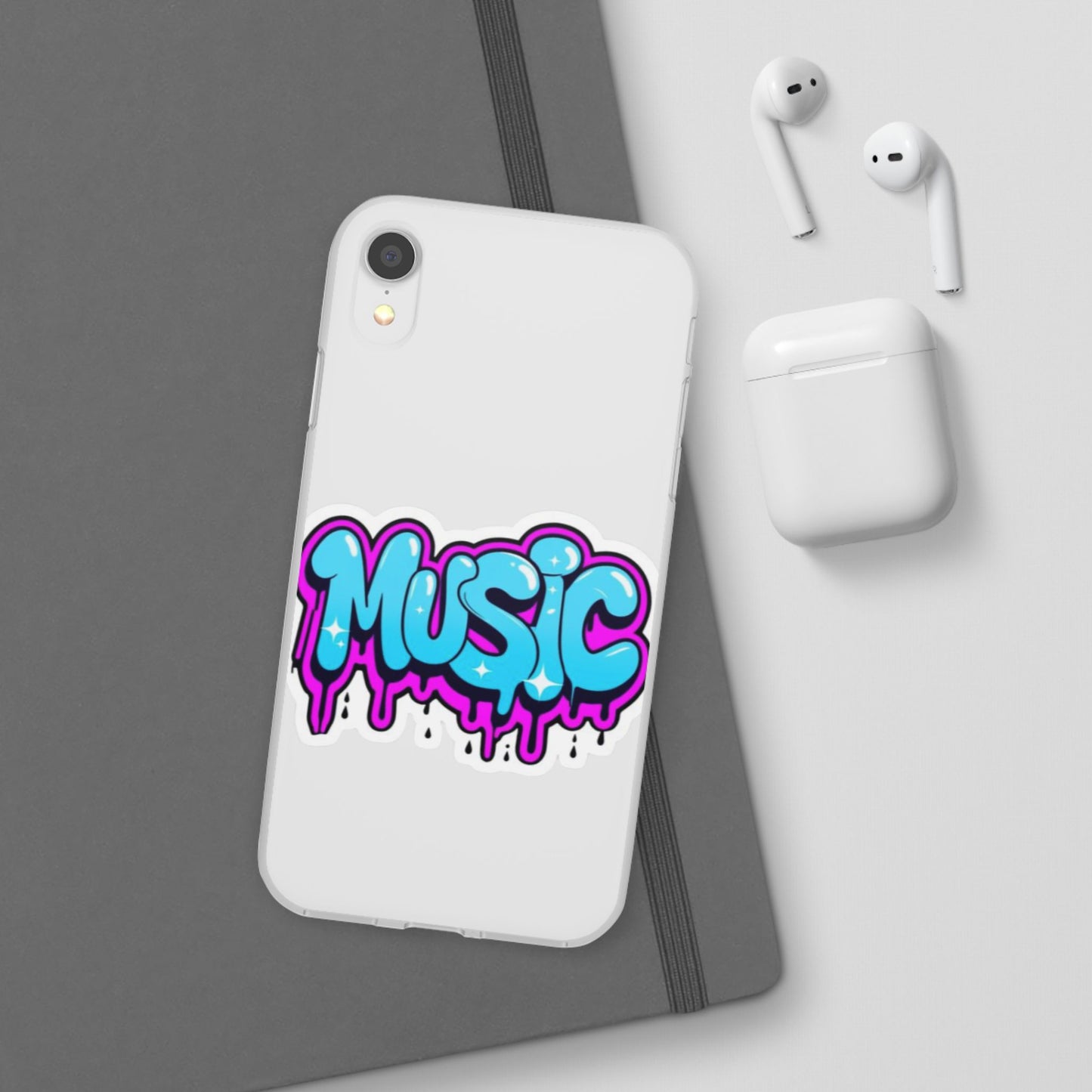 Music Graffiti Phone Case — Trendy Flexible Protective Cover