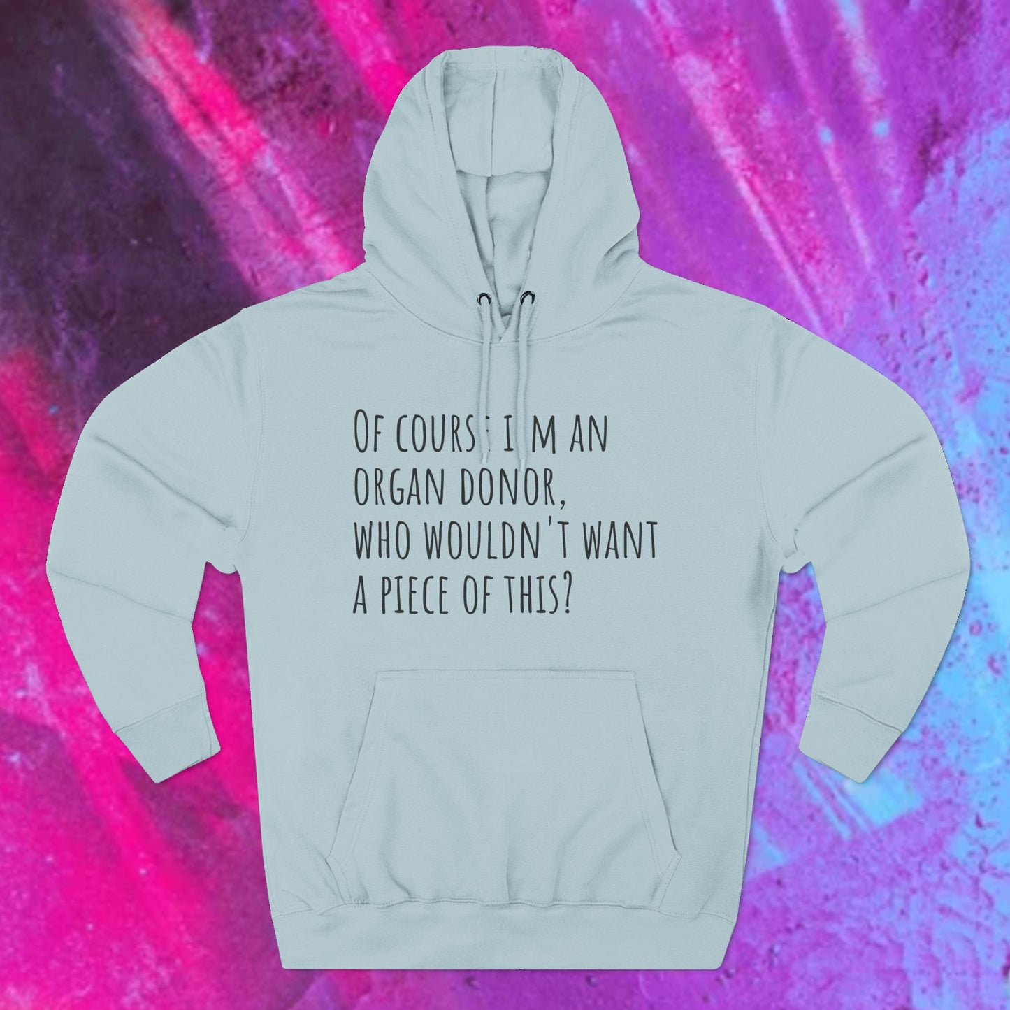 Organ Donor Fleece Hoodie - Funny Gift for Medical Professionals, Casual Wear, Unique Sweatshirt for Fundraisers, Healthcare Apparel