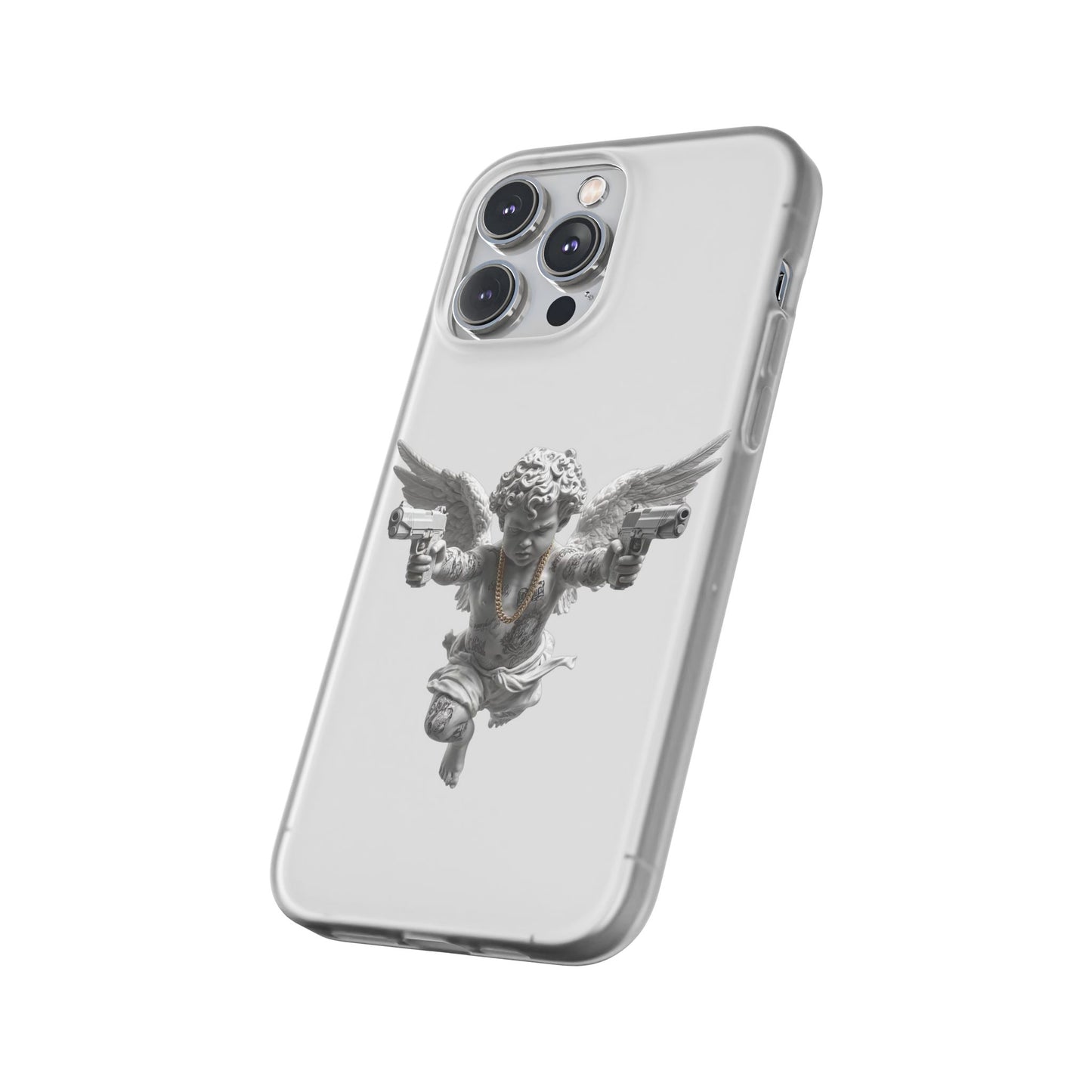 Cherub with Guns Phone Case — Edgy Angel iPhone Case
