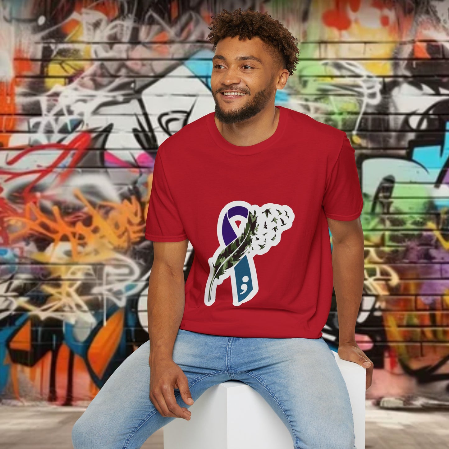 Suicide Awareness Unisex Softstyle T-Shirt (men’s)