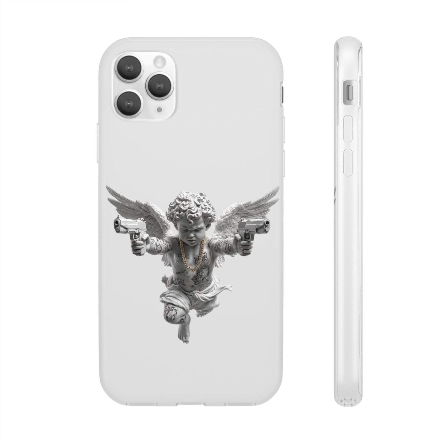 Cherub with Guns Phone Case — Edgy Angel iPhone Case