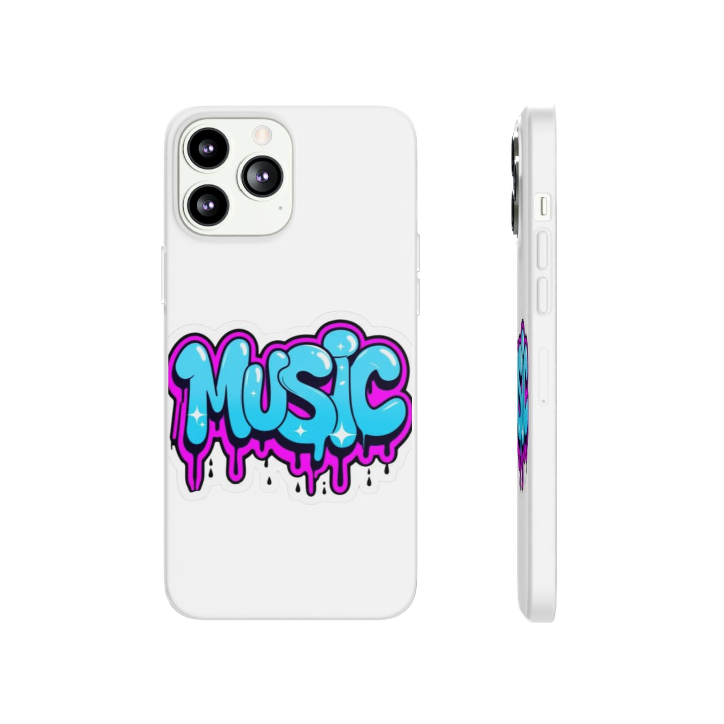 Music Graffiti Phone Case — Trendy Flexible Protective Cover
