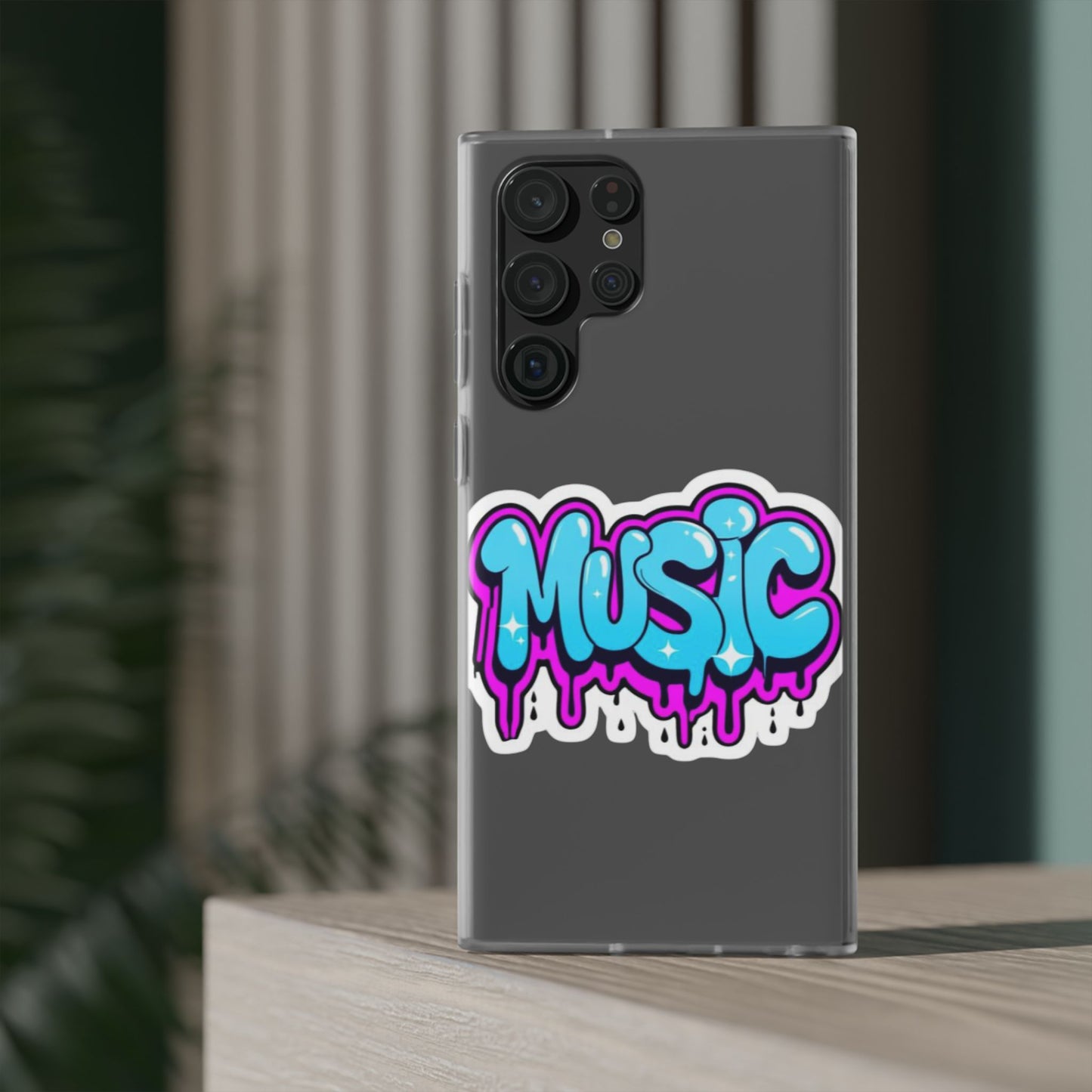 Music Graffiti Phone Case — Trendy Flexible Protective Cover