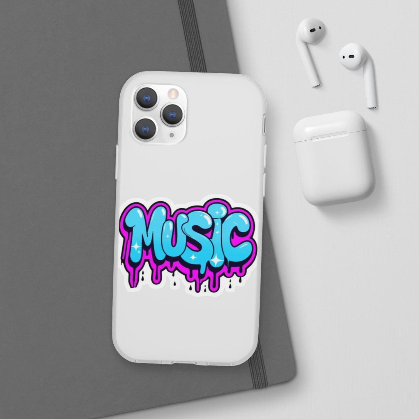 Music Graffiti Phone Case — Trendy Flexible Protective Cover