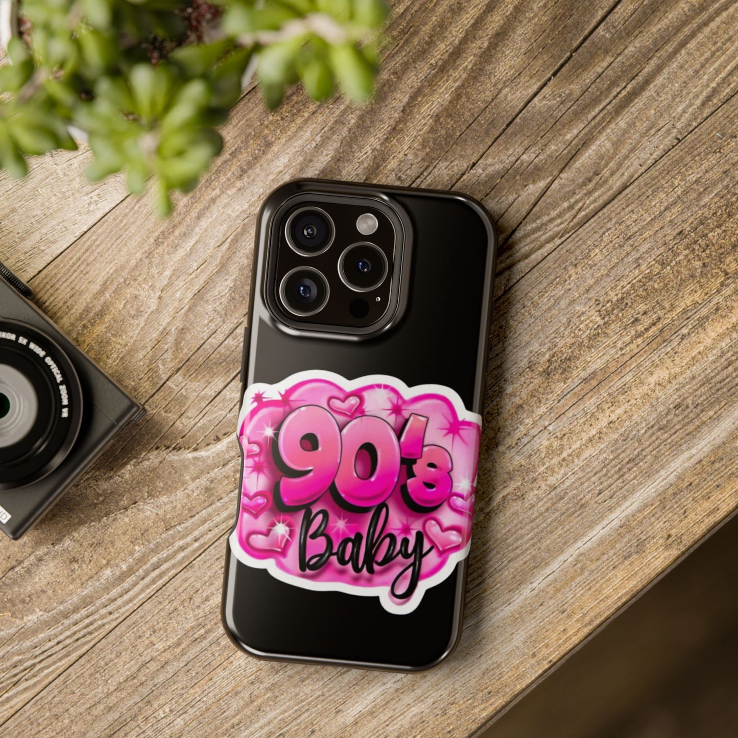 Impact-Resistant Case — "90's Baby" Pink Retro Graphic