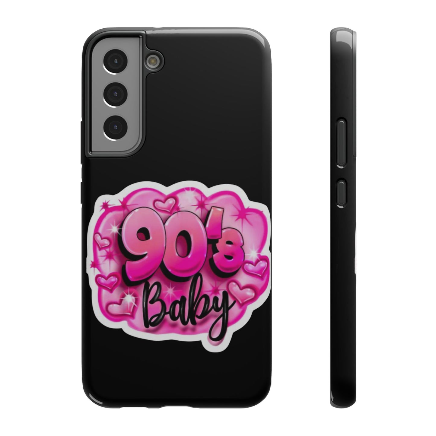 Impact-Resistant Case — "90's Baby" Pink Retro Graphic