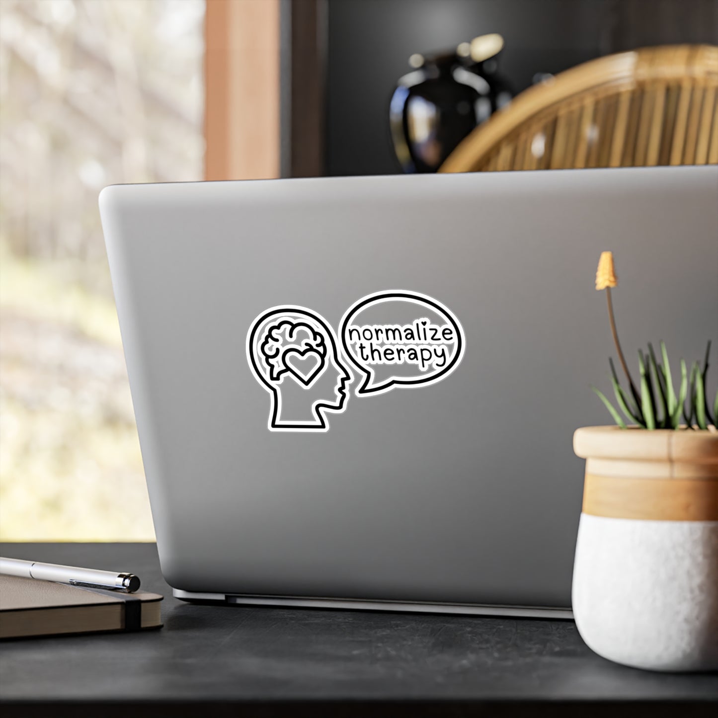 Normalize Therapy Vinyl Decal Sticker — Mental Health Awareness Kiss-Cut