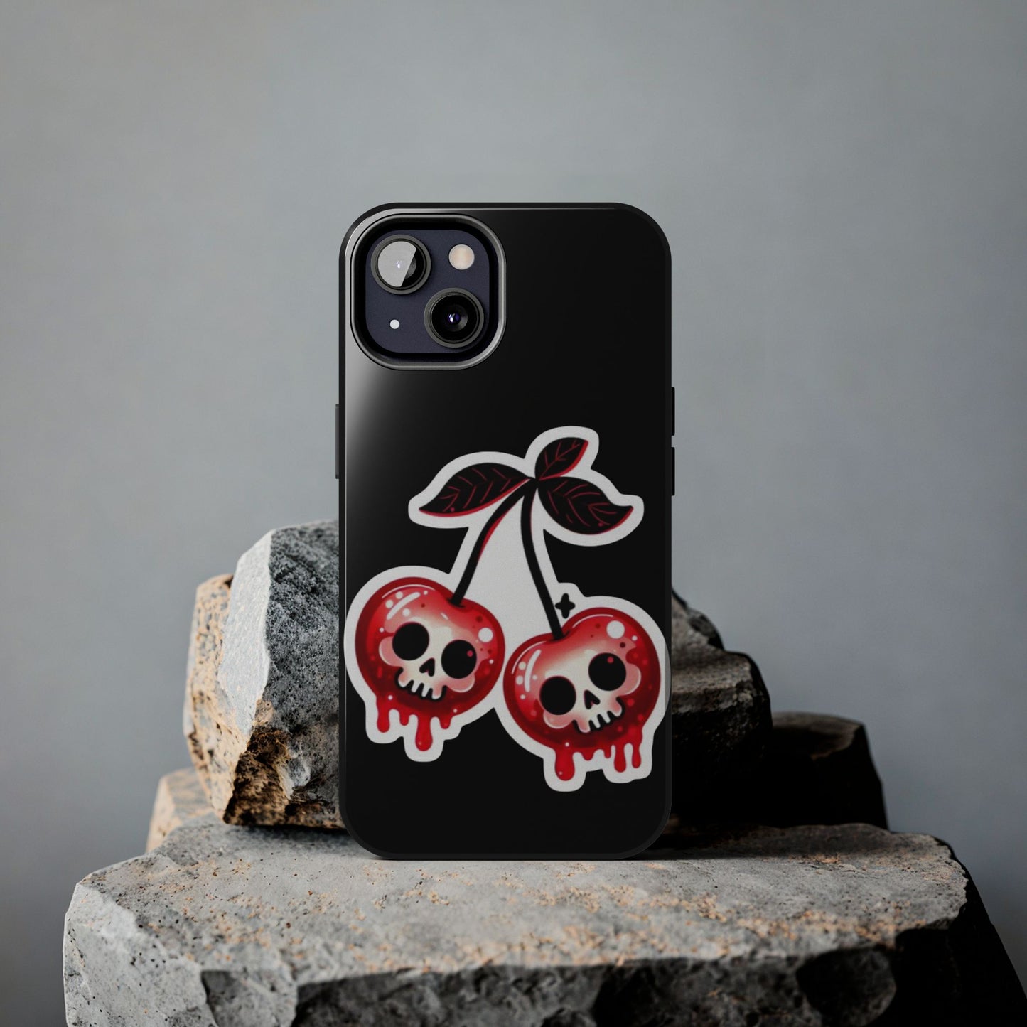 Tough Phone Case — Dripping Skull Cherries Graphic