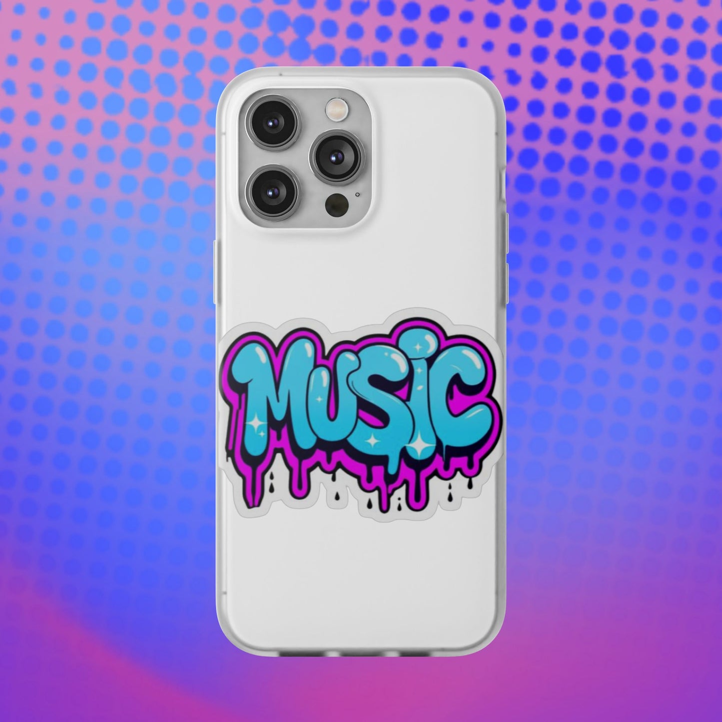 Music Graffiti Phone Case — Trendy Flexible Protective Cover