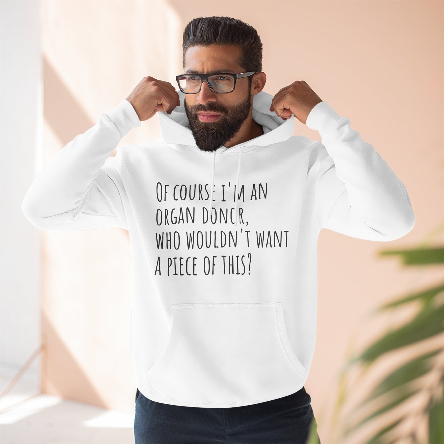 Organ Donor Fleece Hoodie - Funny Gift for Medical Professionals, Casual Wear, Unique Sweatshirt for Fundraisers, Healthcare Apparel