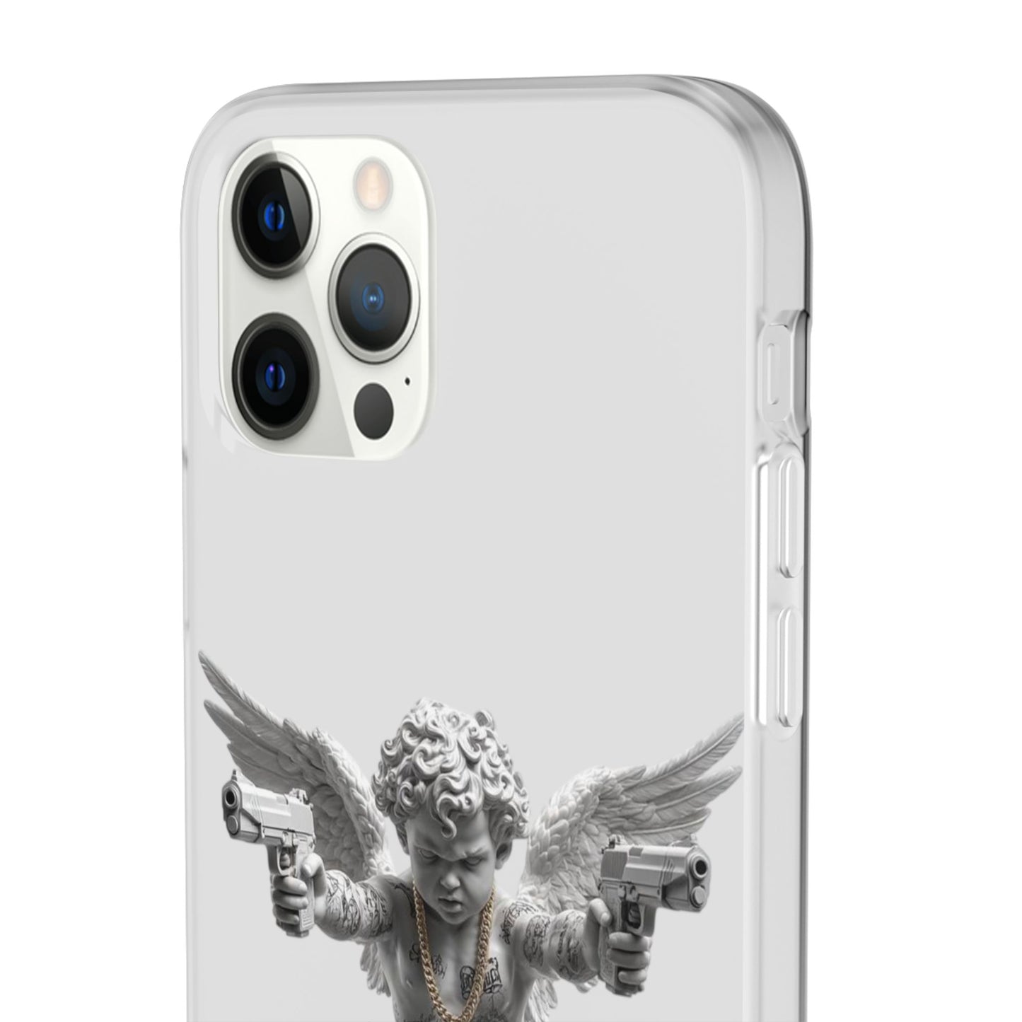 Cherub with Guns Phone Case — Edgy Angel iPhone Case