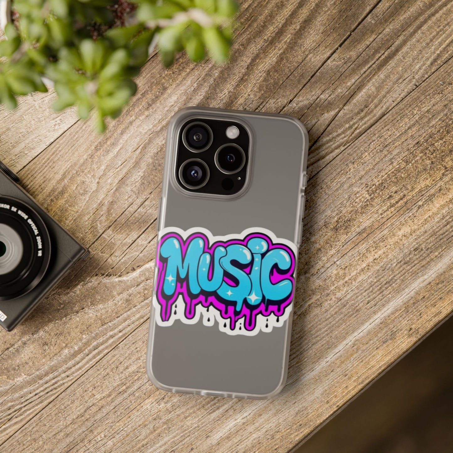 Music Graffiti Phone Case — Trendy Flexible Protective Cover
