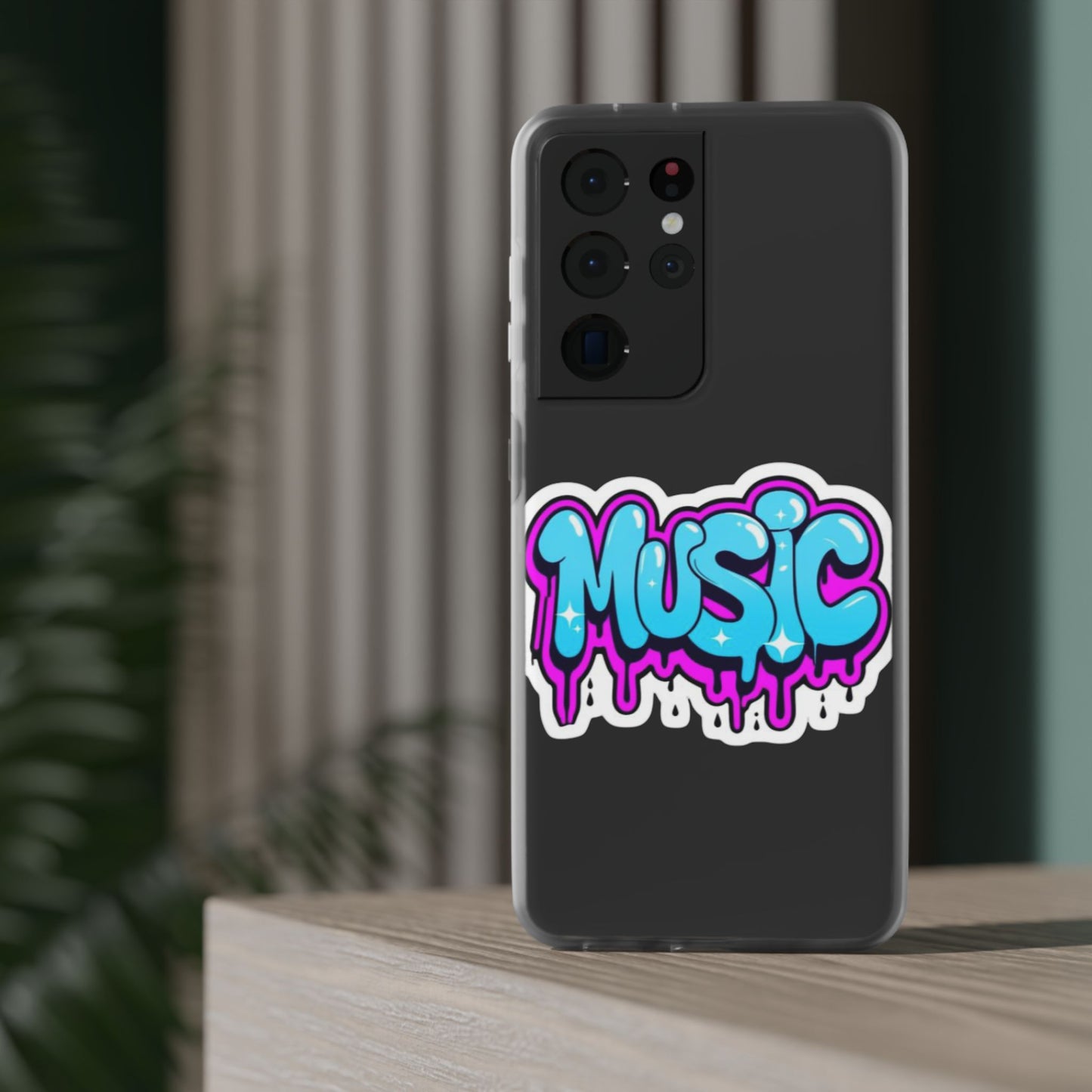 Music Graffiti Phone Case — Trendy Flexible Protective Cover