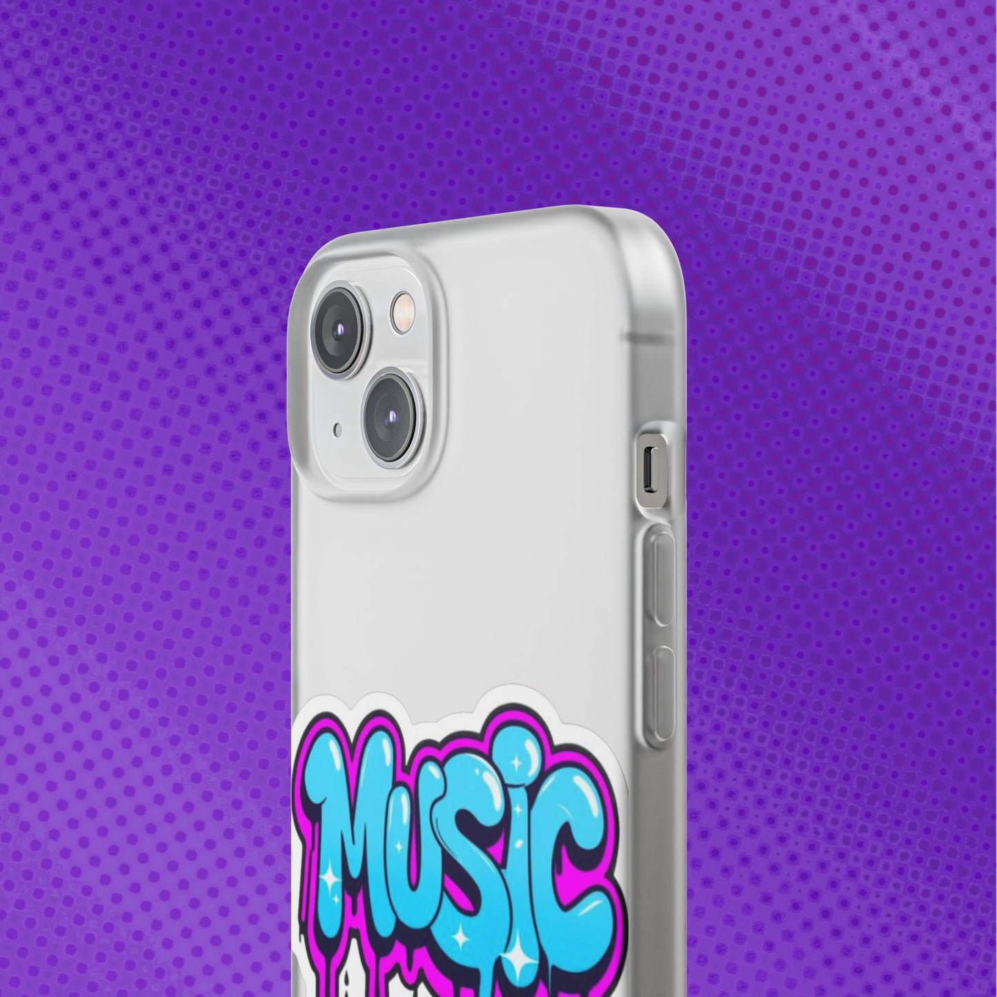 Music Graffiti Phone Case — Trendy Flexible Protective Cover