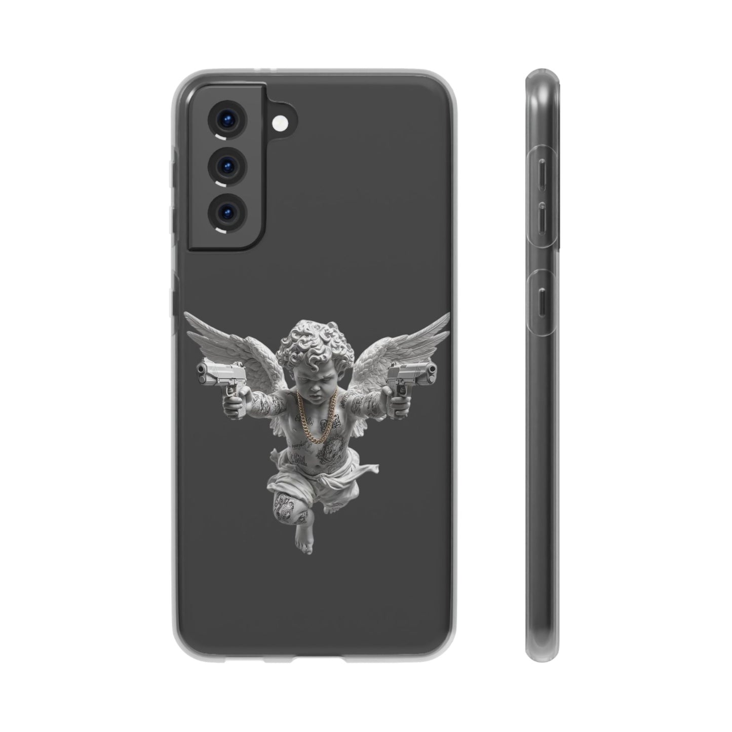 Cherub with Guns Phone Case — Edgy Angel iPhone Case