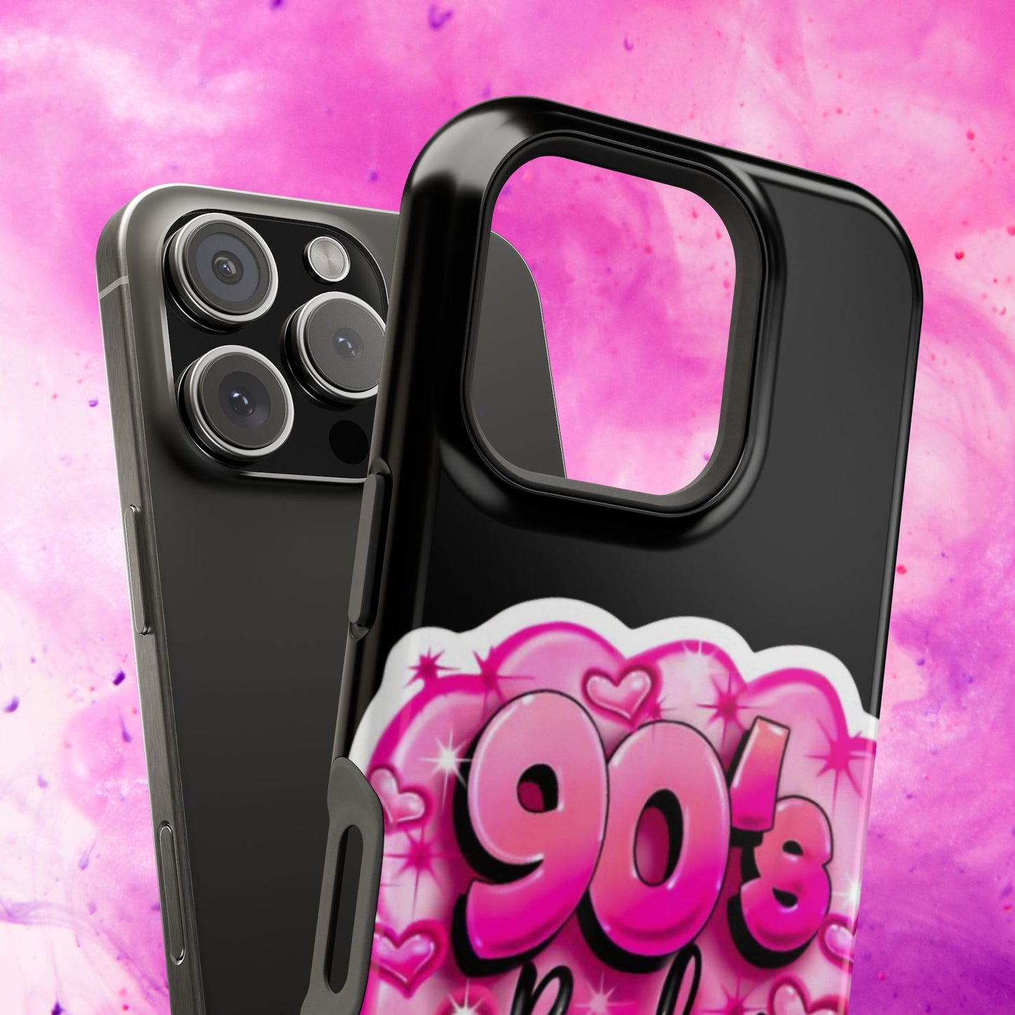 Impact-Resistant Case — "90's Baby" Pink Retro Graphic
