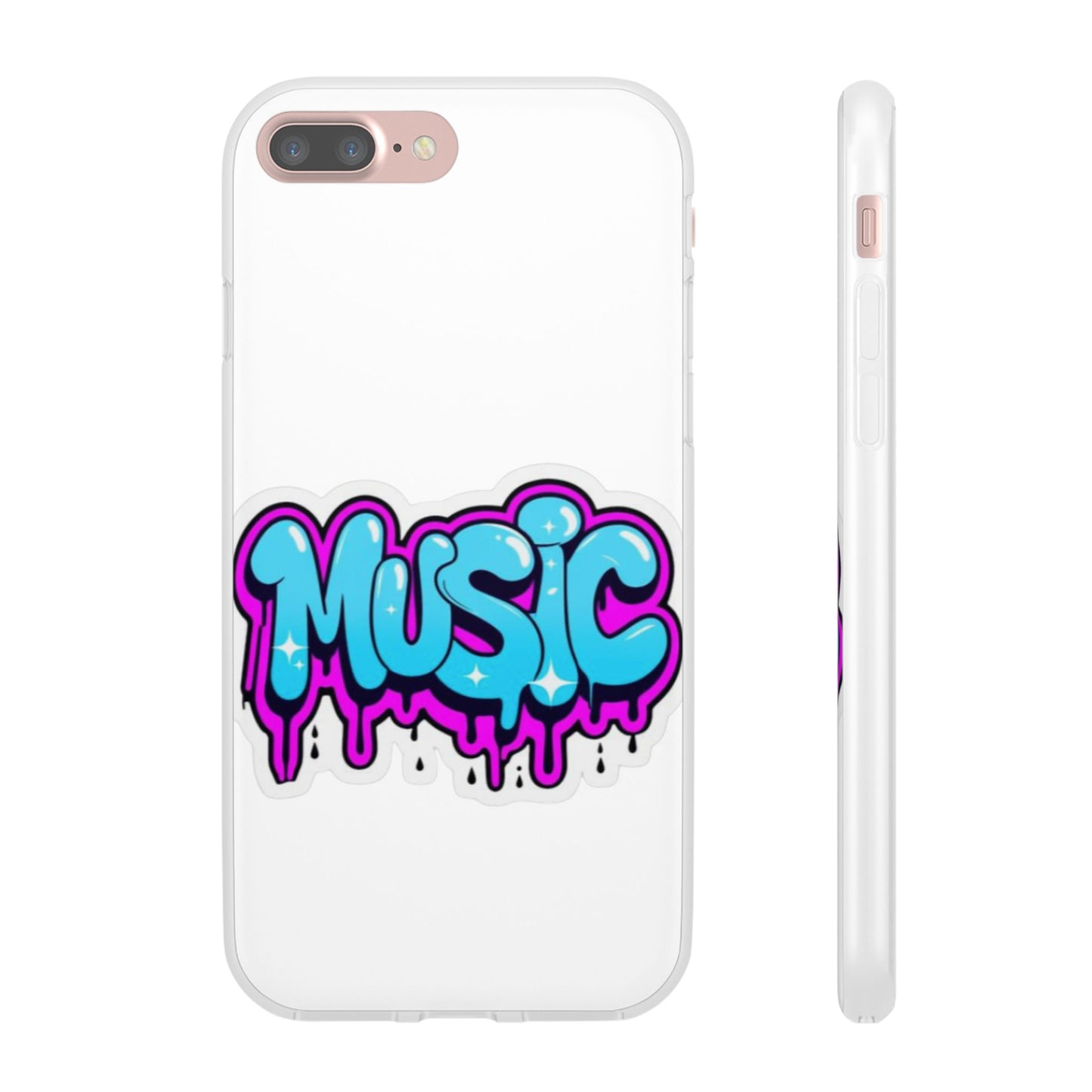 Music Graffiti Phone Case — Trendy Flexible Protective Cover